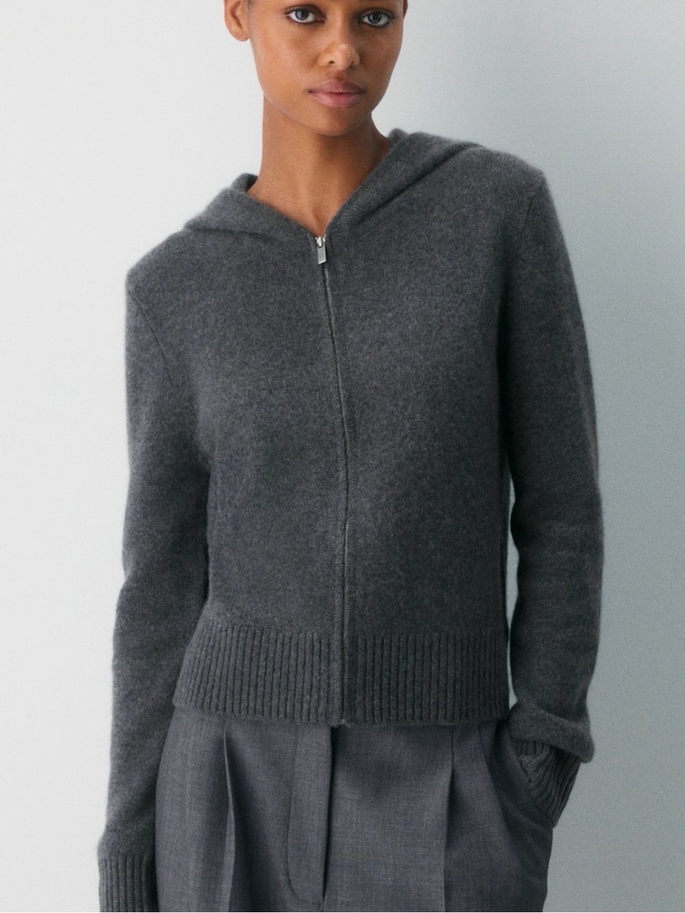 Aritzia Cashmere grey hoodie